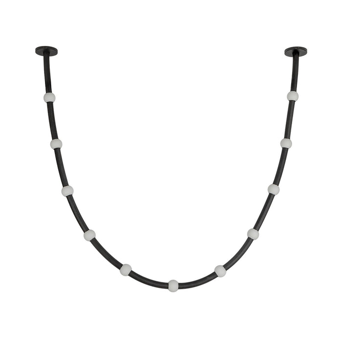 Kuzco Lighting PD39310-BK/OP-UNV-010-RT LED Pendant, Black/Opal Glass