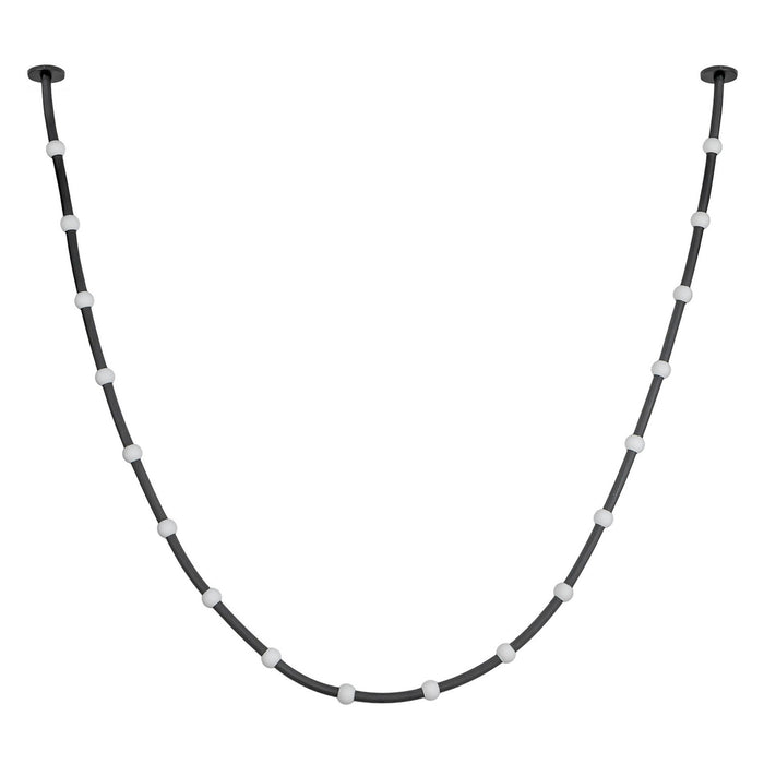 Kuzco Lighting PD39317-BK/OP-UNV-010-RT LED Pendant, Black/Opal Glass