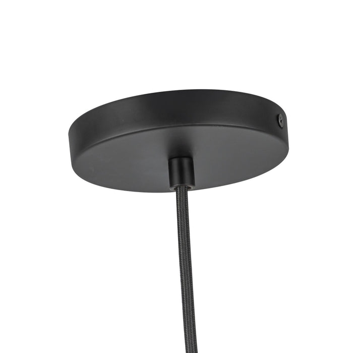 Kuzco Lighting PD43212-BK/OP-5CCT-UNV LED Pendant, Black/Opal Glass