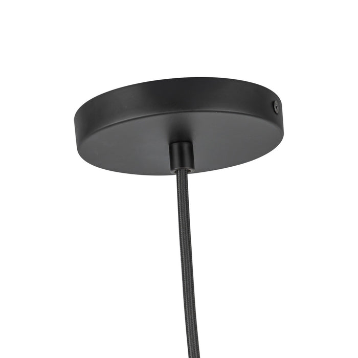 Kuzco Lighting PD43616-BK/OP-5CCT-UNV LED Pendant, Black/Opal Glass
