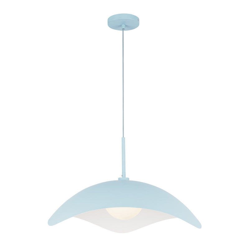 Kuzco Lighting PD55922-CER One Light Pendant, Cerulean