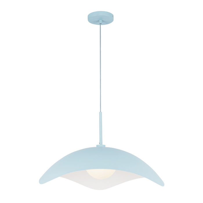 Kuzco Lighting PD55922-CER One Light Pendant, Cerulean