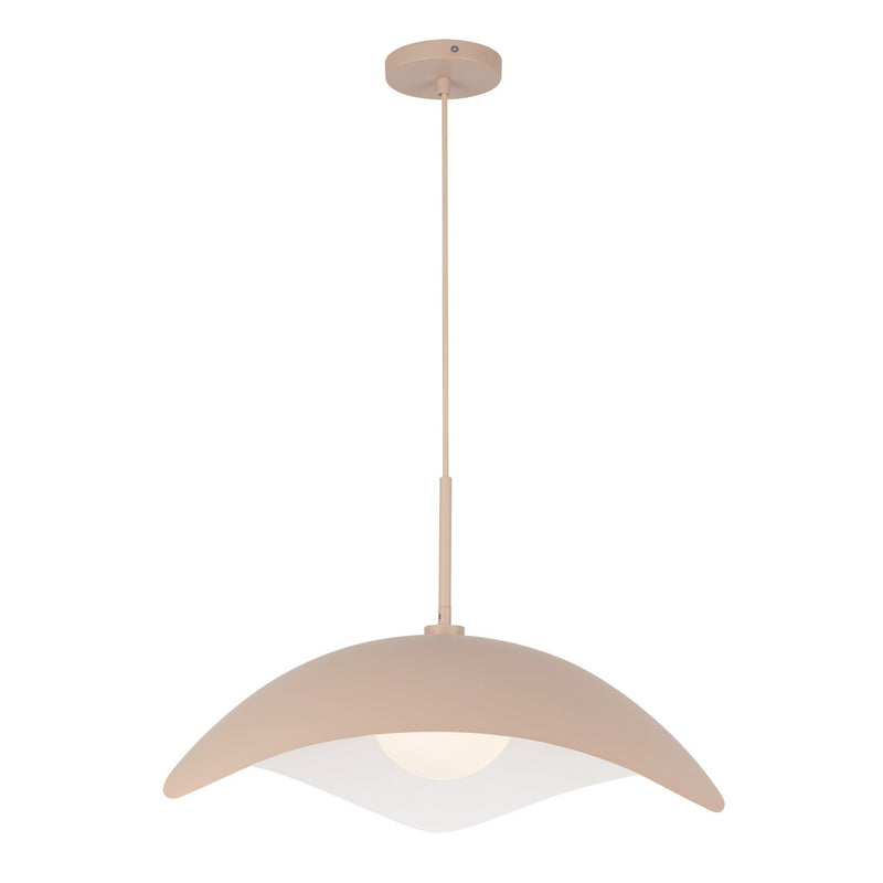 Kuzco Lighting PD55922-PEC One Light Pendant, Peach