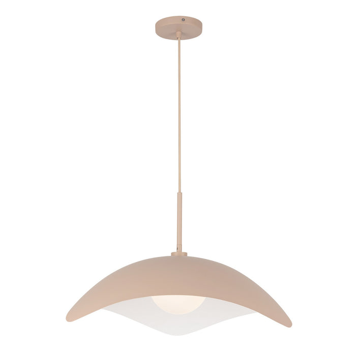 Kuzco Lighting PD55922-PEC One Light Pendant, Peach