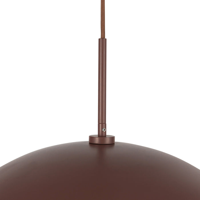 Kuzco Lighting PD56019-BGD One Light Pendant, Burgundy