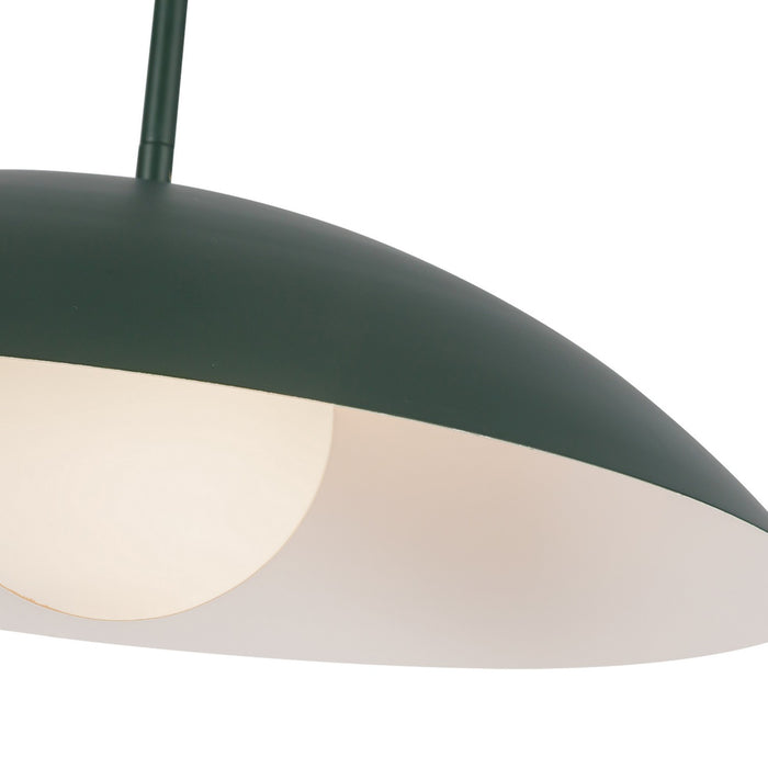 Kuzco Lighting PD56019-PGN One Light Pendant, Pine Green
