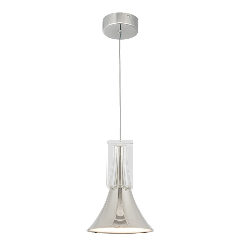 Kuzco Lighting PD94108-PN/CC-UNV LED Pendant, Polished Nickel/Clear Crystal
