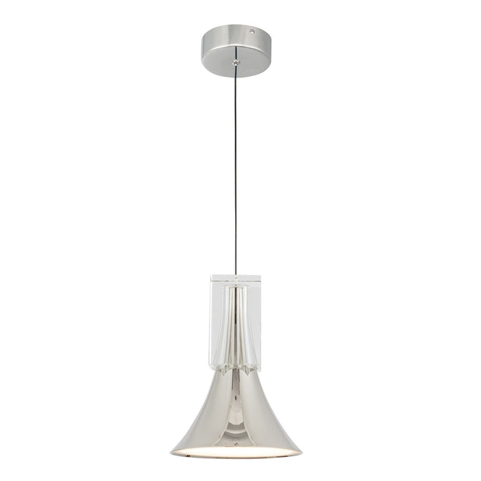Kuzco Lighting PD94108-PN/CC-UNV LED Pendant, Polished Nickel/Clear Crystal