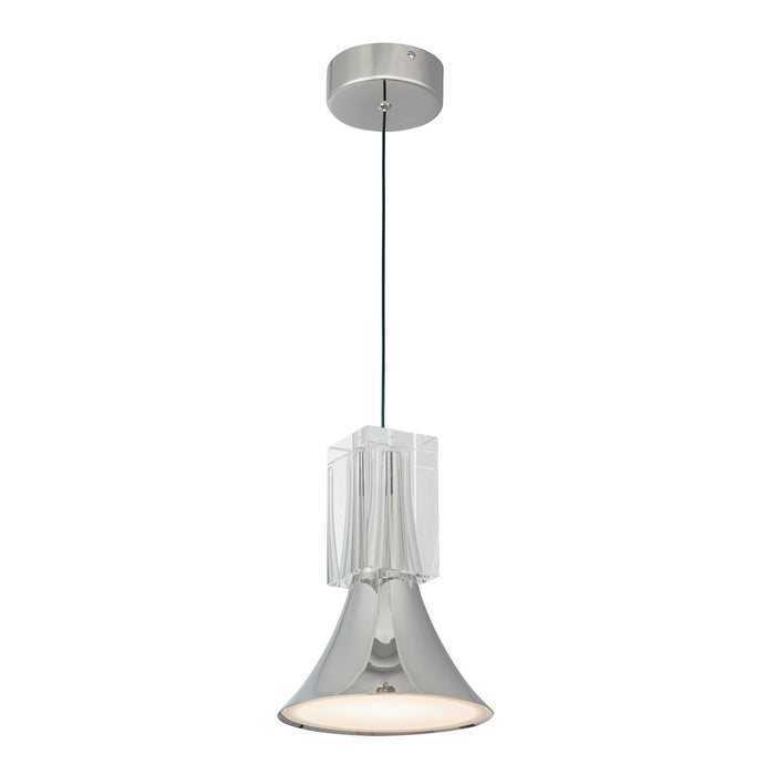 Kuzco Lighting PD94108-PN/CC-UNV LED Pendant, Polished Nickel/Clear Crystal