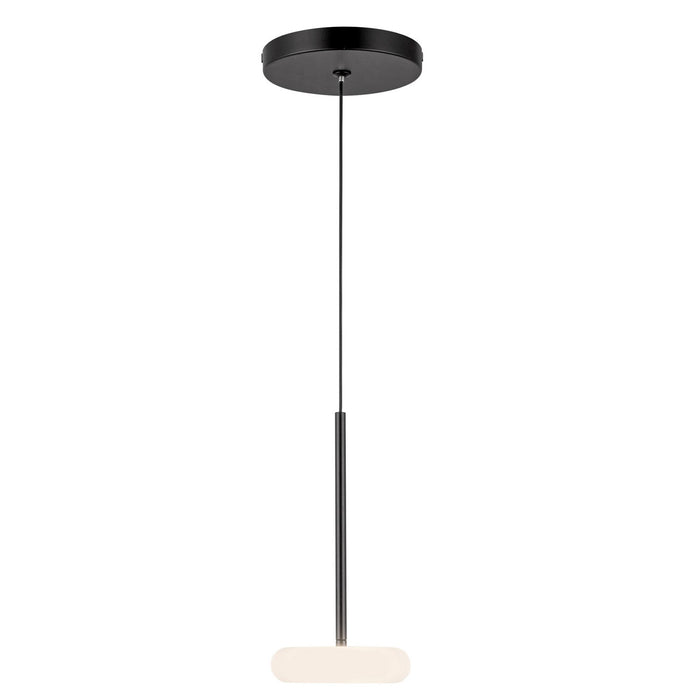 Kuzco Lighting PD97204-BK/FR LED Pendant, Black/Frosted Glass