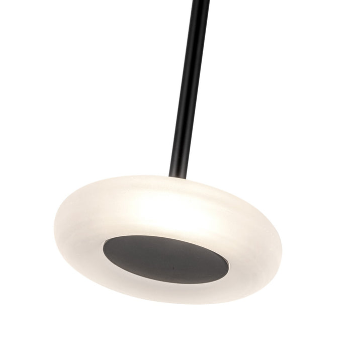 Kuzco Lighting PD97204-BK/FR LED Pendant, Black/Frosted Glass