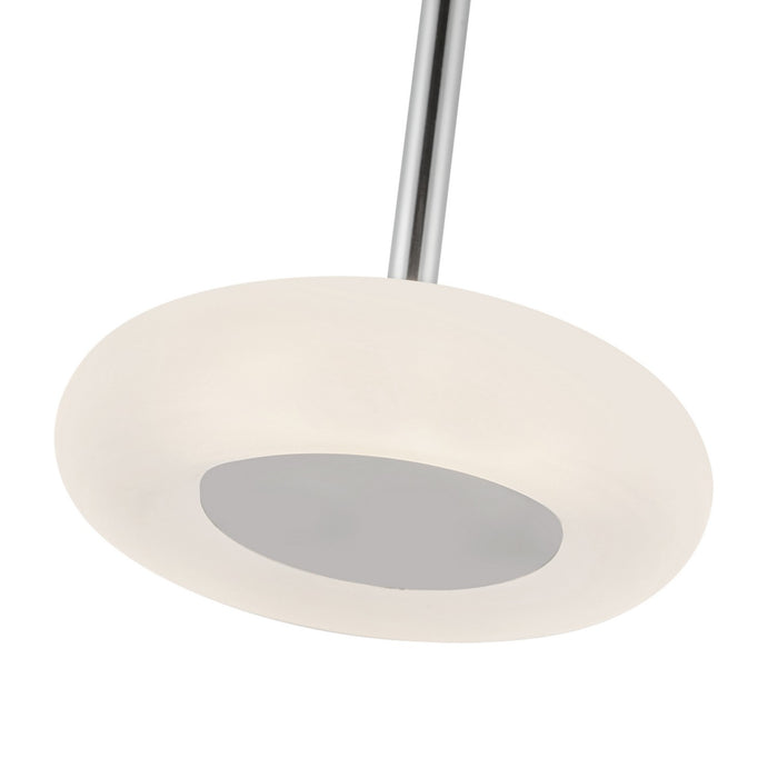 Kuzco Lighting PD97204-CH/FR LED Pendant, Chrome/Frosted Glass