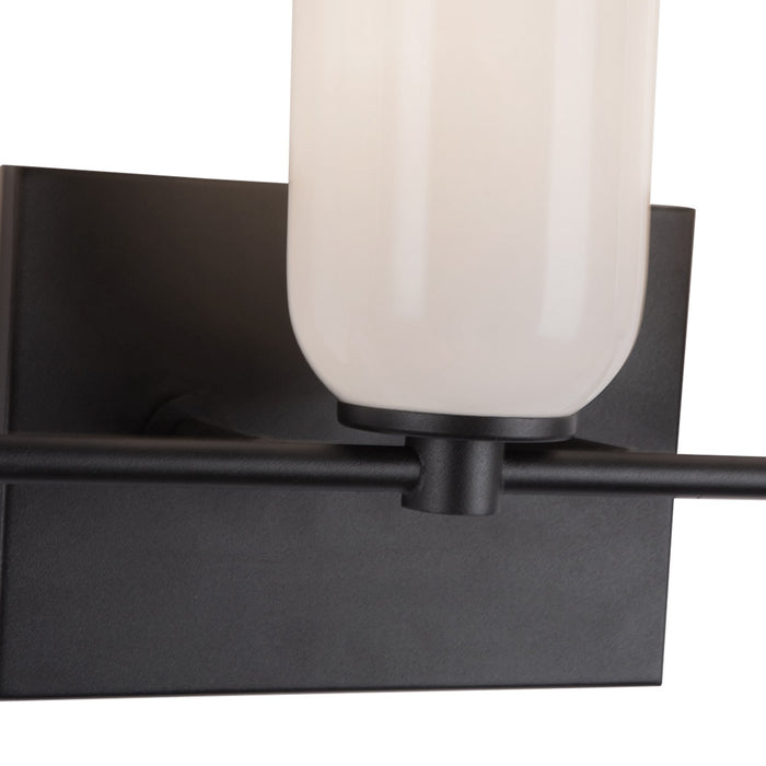 Kuzco Lighting VL57718-BK/GO Three Light Vanity, Black/Glossy Opal Glass