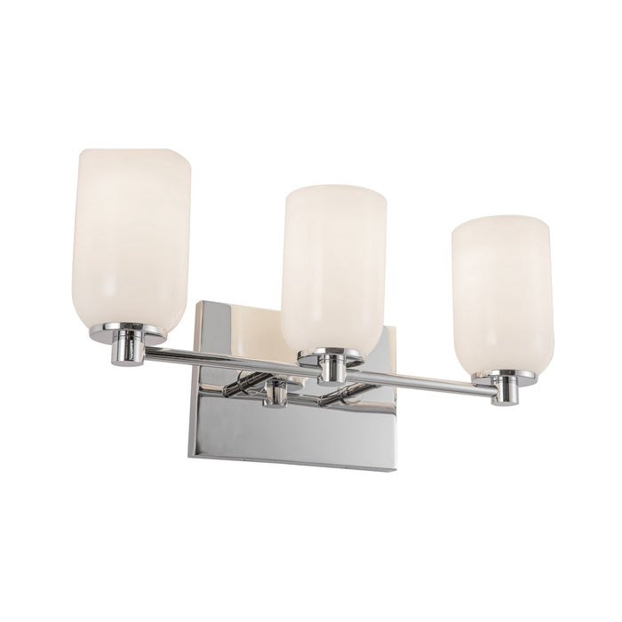 Kuzco Lighting VL57718-CH/GO Three Light Vanity, Chrome/Glossy Opal Glass
