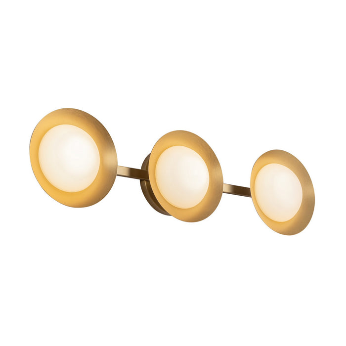 Kuzco Lighting VL77923-BG/OP LED Vanity, Brushed Gold/Opal Glass