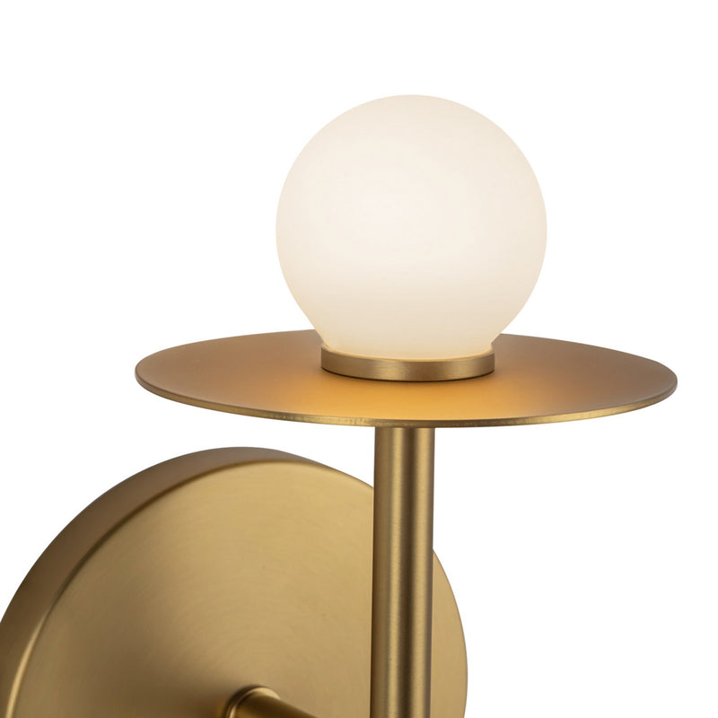Kuzco Lighting WS15504-BG-UNV LED Wall Sconce, Brushed Gold