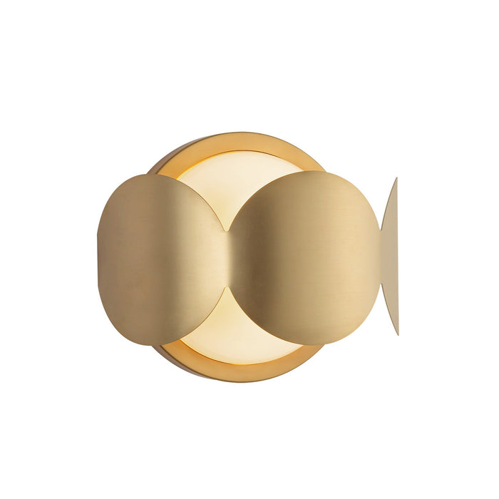 Kuzco Lighting WS59810-BG/OP One Light Wall Sconce, Brushed Gold/Opal Glass