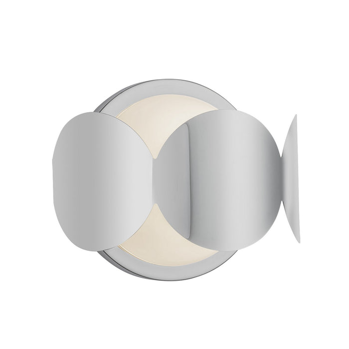 Kuzco Lighting WS59810-CH/OP One Light Wall Sconce, Chrome/Opal Glass