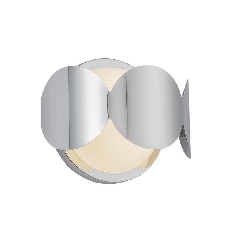 Kuzco Lighting WS59810-CH/OP One Light Wall Sconce, Chrome/Opal Glass