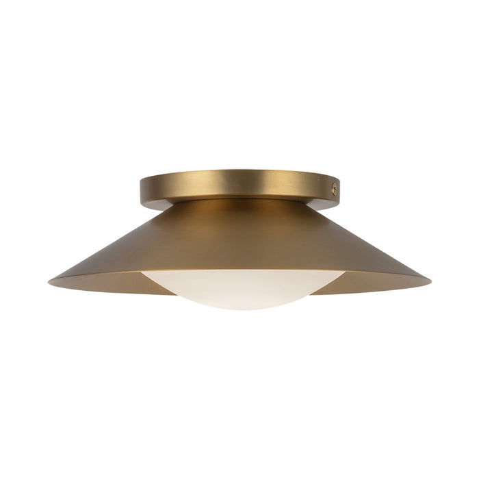 Kuzco Lighting WS77909-BG/OP LED Wall Sconce, Brushed Gold/Opal Glass