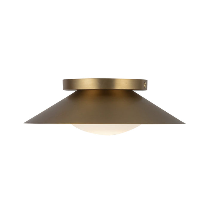 Kuzco Lighting WS77909-BG/OP LED Wall Sconce, Brushed Gold/Opal Glass