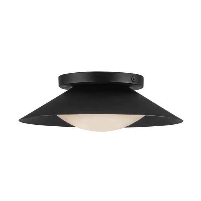 Kuzco Lighting WS77909-BK/OP LED Wall Sconce, Black/Opal Glass
