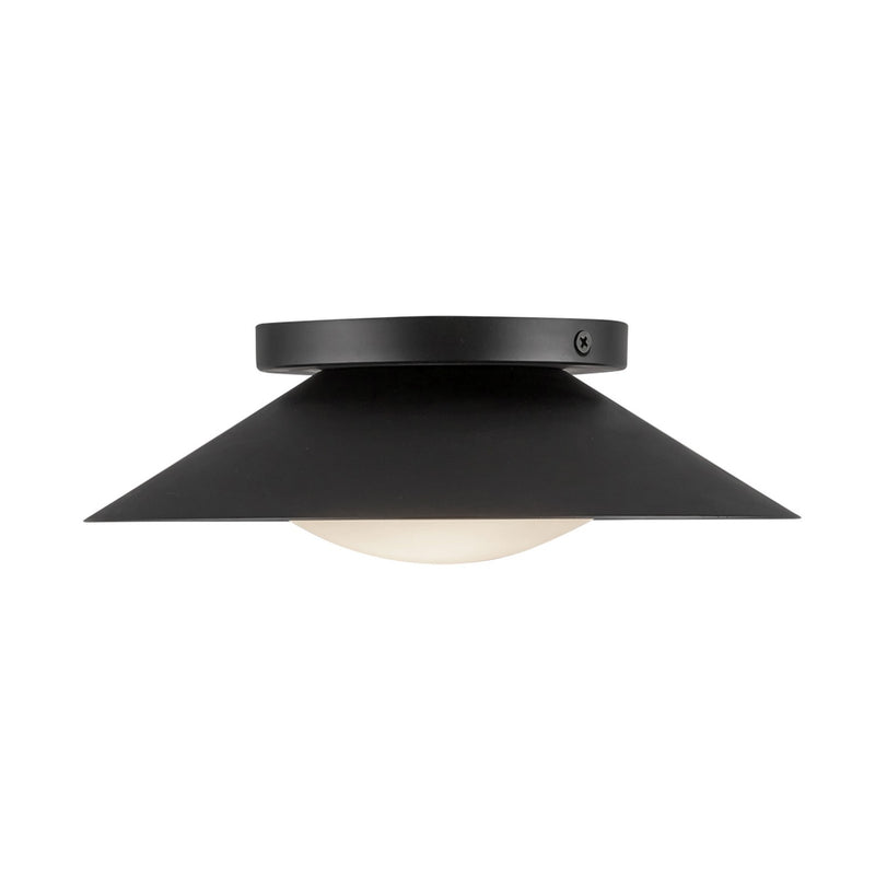 Kuzco Lighting WS77909-BK/OP LED Wall Sconce, Black/Opal Glass