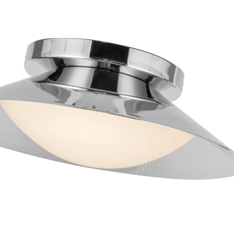 Kuzco Lighting WS77909-CH/OP LED Wall Sconce, Chrome/Opal Glass