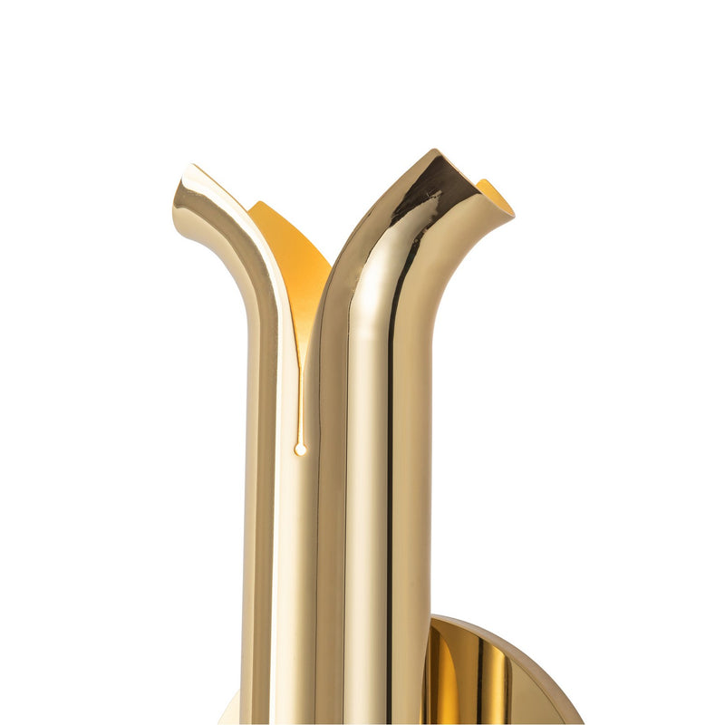 Kuzco Lighting WS89714-MRB LED Wall Sconce, Metallic Brass
