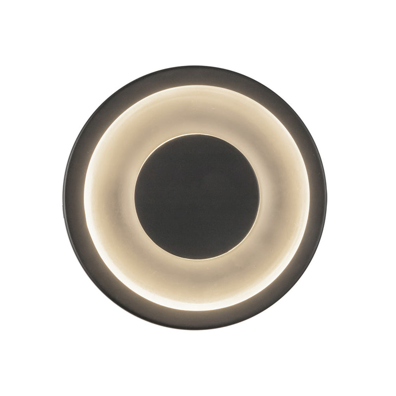 Kuzco Lighting WS97204-BK/FR LED Wall Sconce, Black/Frosted Glass
