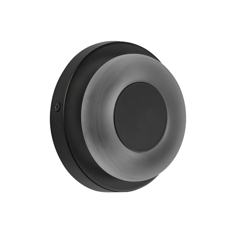 Kuzco Lighting WS97204-BK/FR LED Wall Sconce, Black/Frosted Glass