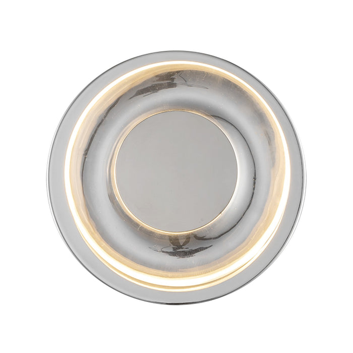 Kuzco Lighting WS97204-CH/CL LED Wall Sconce, Chrome/Clear Glass