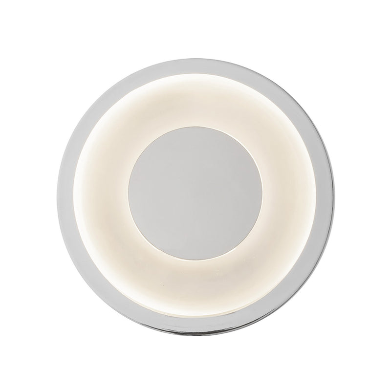 Kuzco Lighting WS97204-CH/FR LED Wall Sconce, Chrome/Frosted Glass