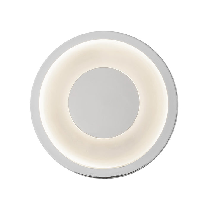 Kuzco Lighting WS97204-CH/FR LED Wall Sconce, Chrome/Frosted Glass