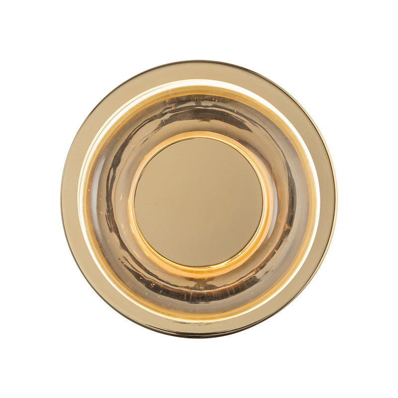 Kuzco Lighting WS97204-MRB/CL LED Wall Sconce, Metallic Brass/Clear Glass