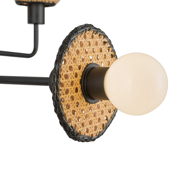 Alora CH432438MB Four Light Chandelier, Matte Black