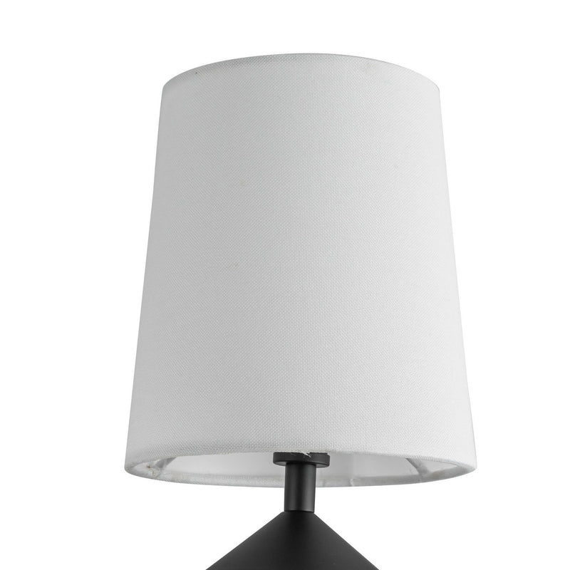 Alora CH497445MBWL Four Light Chandelier, Matte Black/White Linen