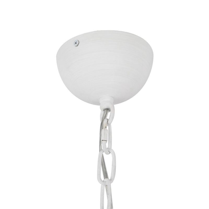 Alora CH558427AWOP Four Light Chandelier, Antique White/Opal Glass
