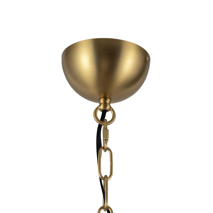Alora CH558427BGOP Four Light Chandelier, Brushed Gold/Opal Glass