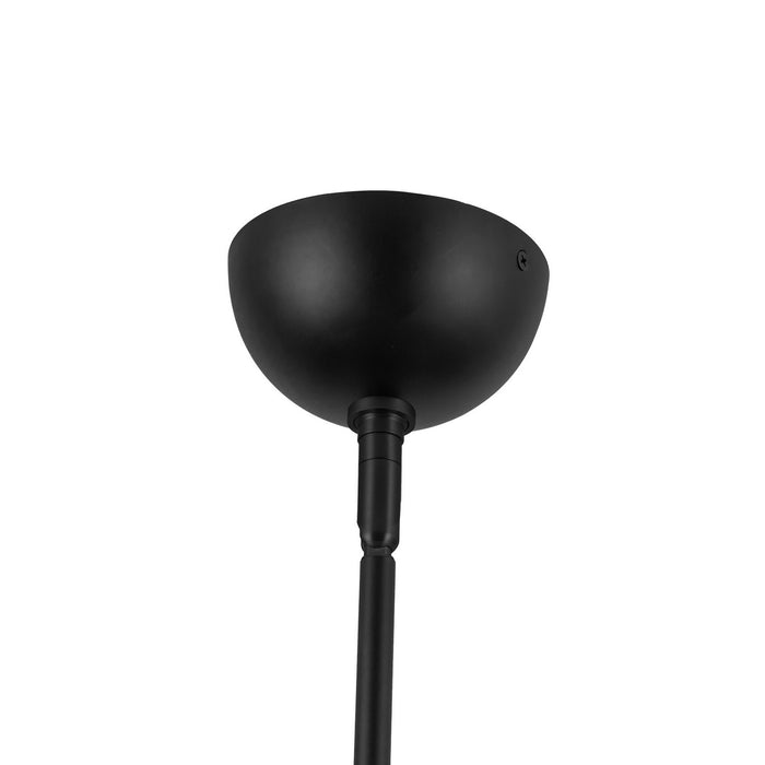Alora CH610530MBFW Five Light Chandelier, Matte Black/Folded White