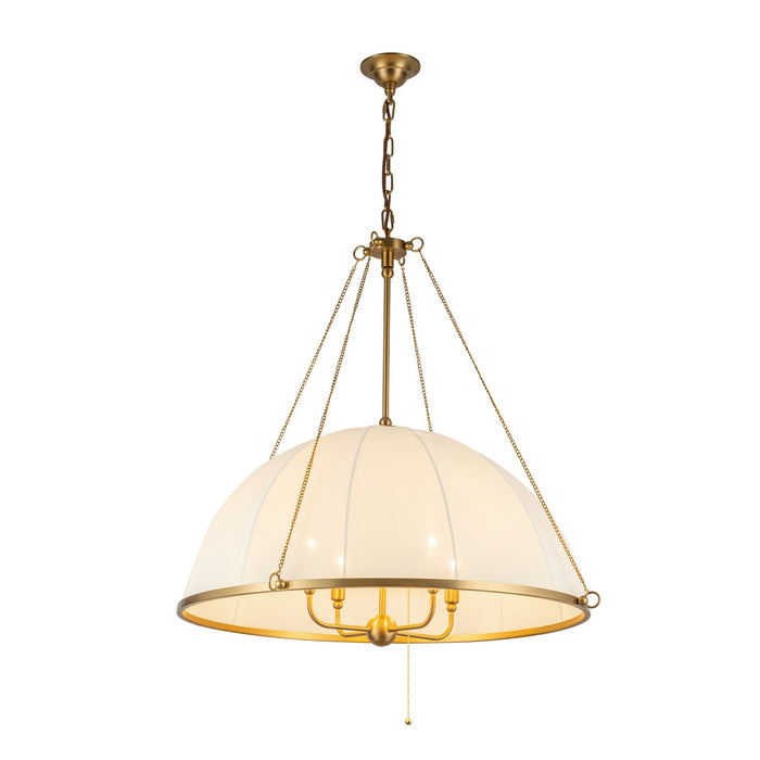Alora CH661433BG Four Light Chandelier, Brushed Gold