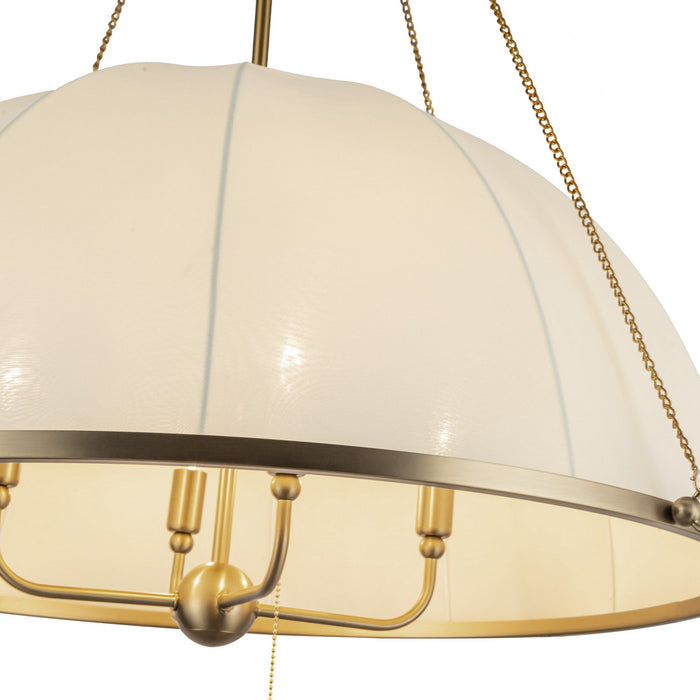 Alora CH661433BG Four Light Chandelier, Brushed Gold