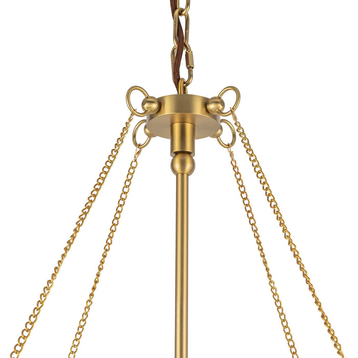 Alora CH661433BG Four Light Chandelier, Brushed Gold