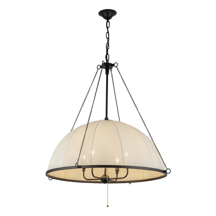Alora CH661433MB Four Light Chandelier, Matte Black