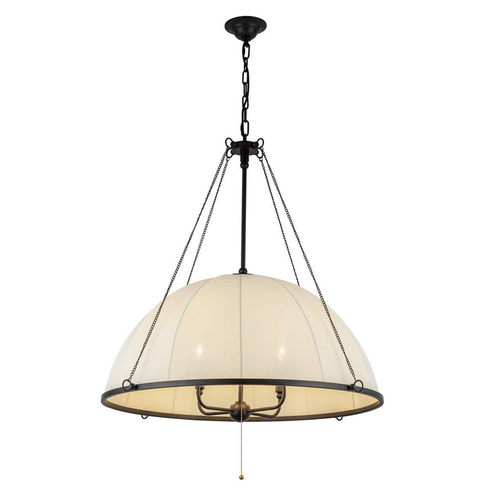 Alora CH661433MB Four Light Chandelier, Matte Black