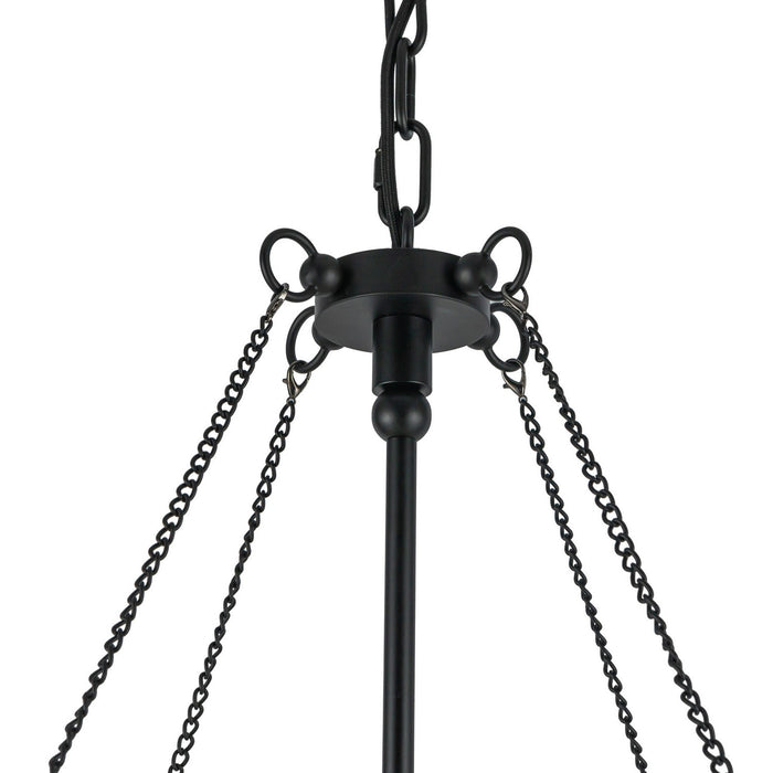 Alora CH661433MB Four Light Chandelier, Matte Black