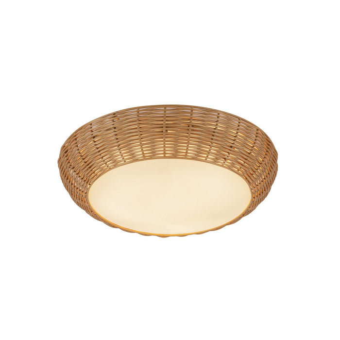 Alora FM511014RA Two Light Flush Mount, Rattan