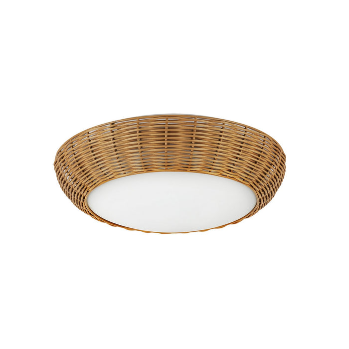 Alora FM511014RA Two Light Flush Mount, Rattan