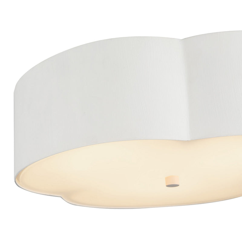 Alora FM566314AW Three Light Flush Mount, Antique White