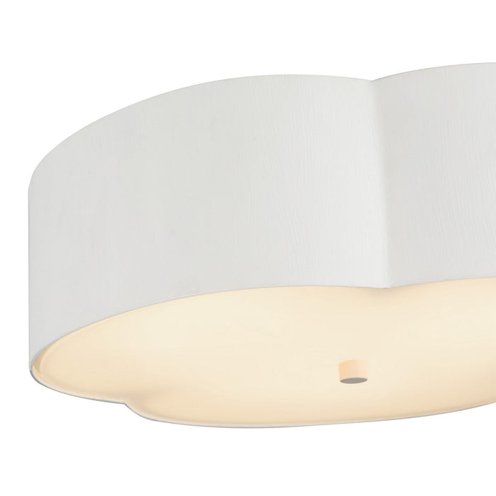 Alora FM566314AW Three Light Flush Mount, Antique White